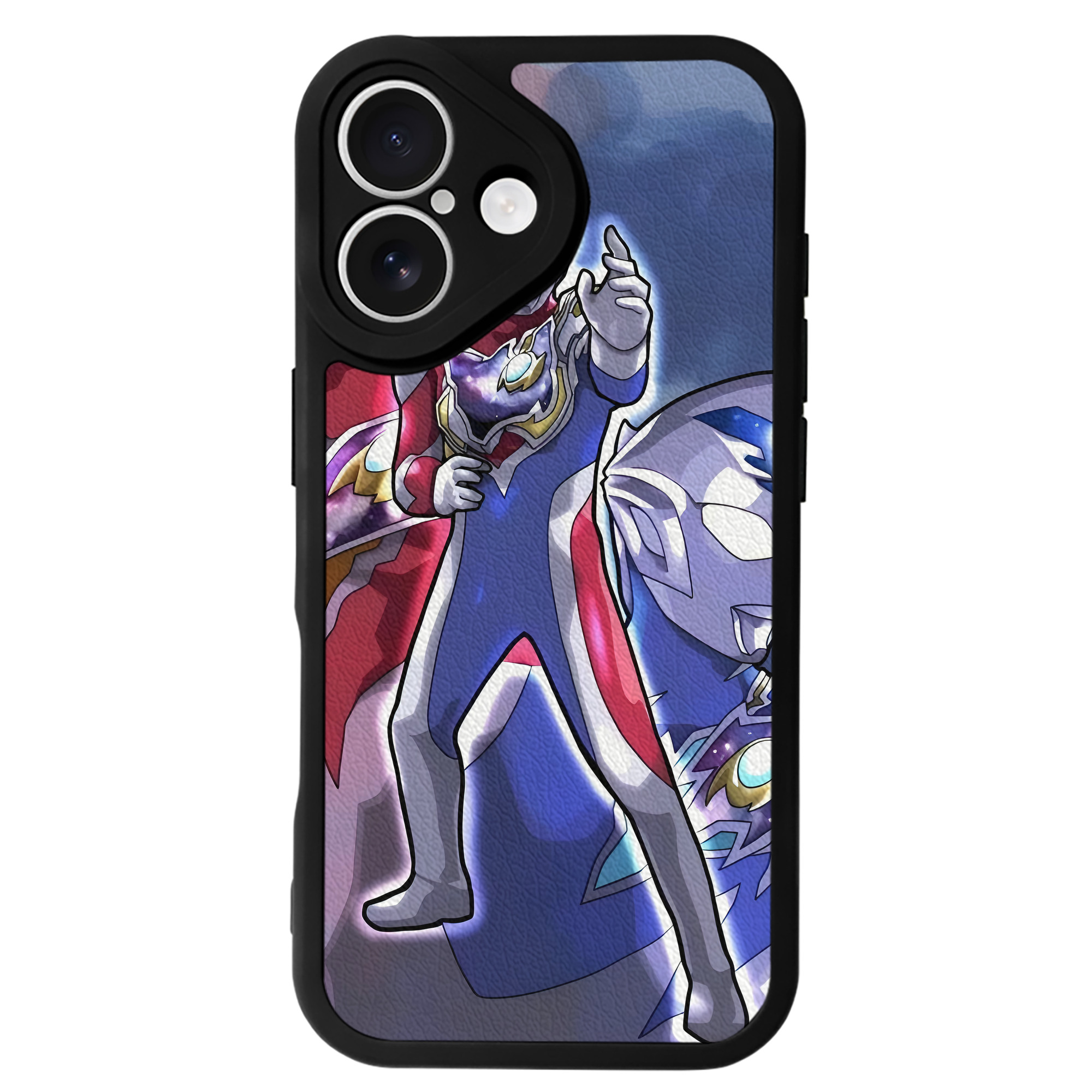 （画像用） ウルトラマン Ultraman 【iPhone 16シリーズ対応】シリコンスマホケース（レザー調） 材質：シリコン